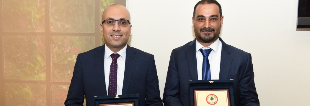 Joseph Costantine and Bilal Orfali recipients of Teaching Excellence Award