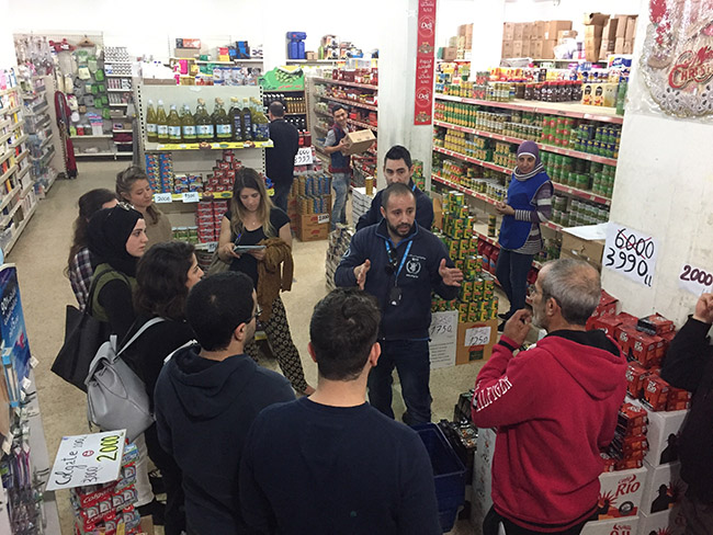 During the students field visit to one of the World Food Program Partners in Akkar - North Lebanon