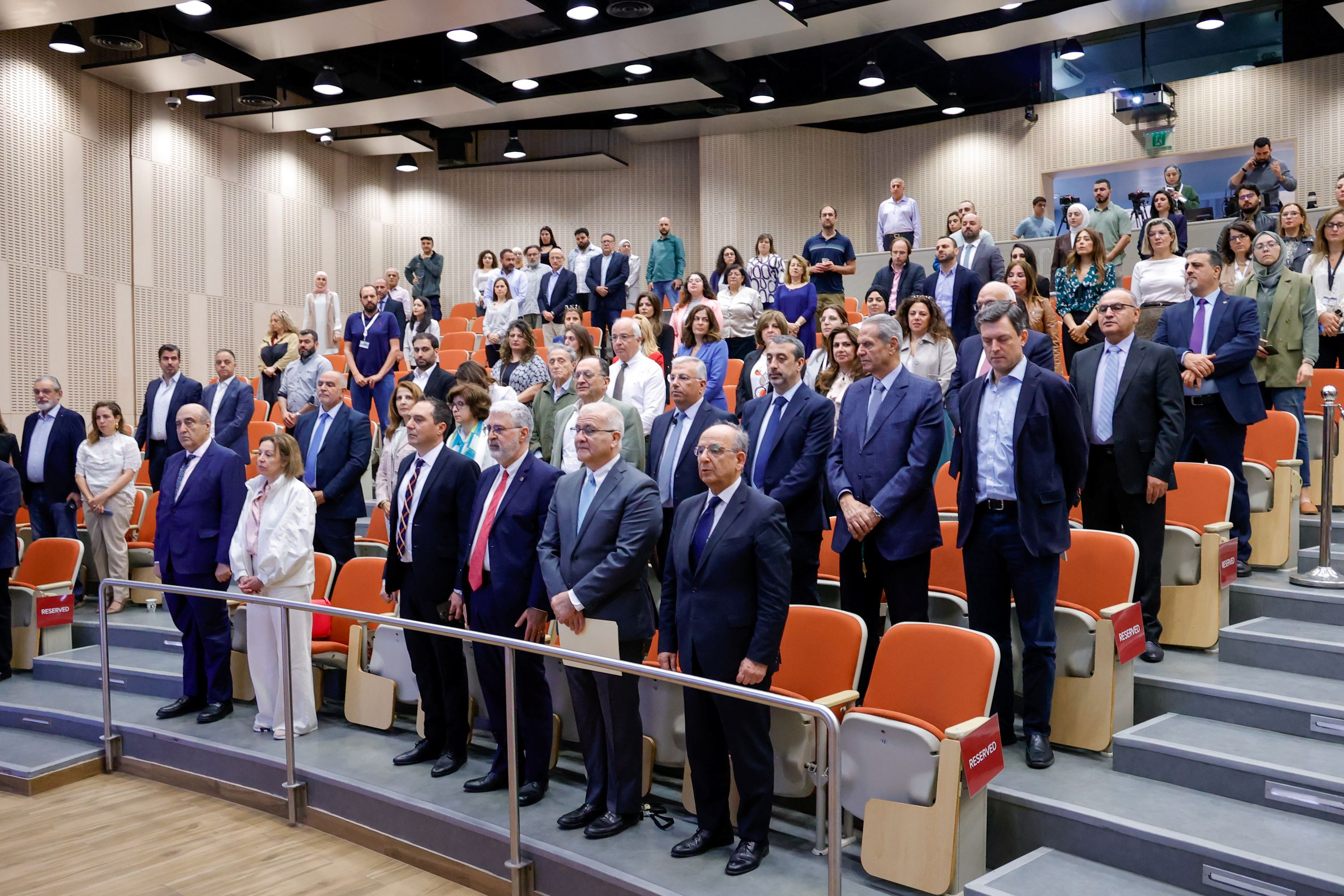 Dr. Khouzama Knio delivering the welcome note